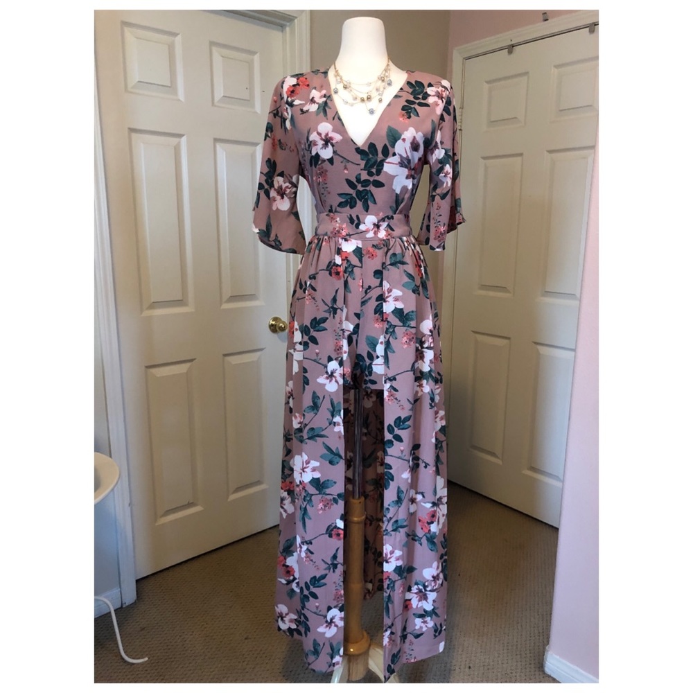 Floral Romper /Maxi dress